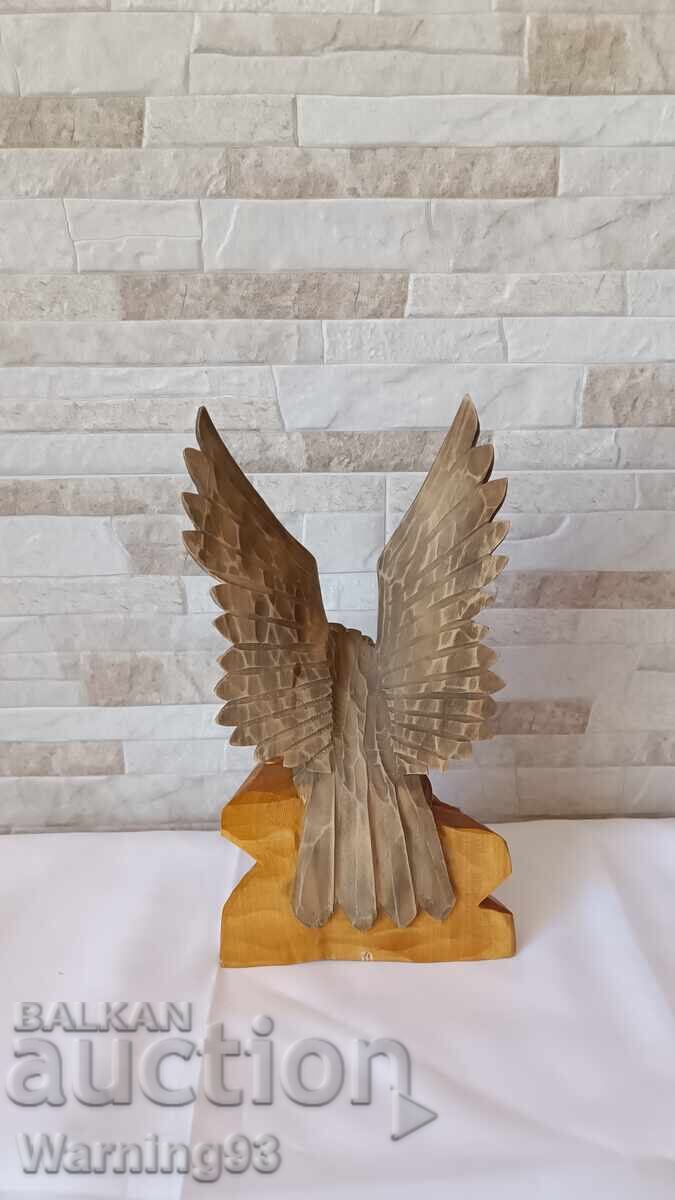 Delivery of Old Wood Carving - Eagle - 26cm