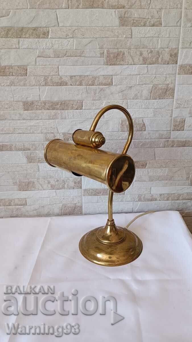 Old banker's lamp - brass Old banker's lamp - brass