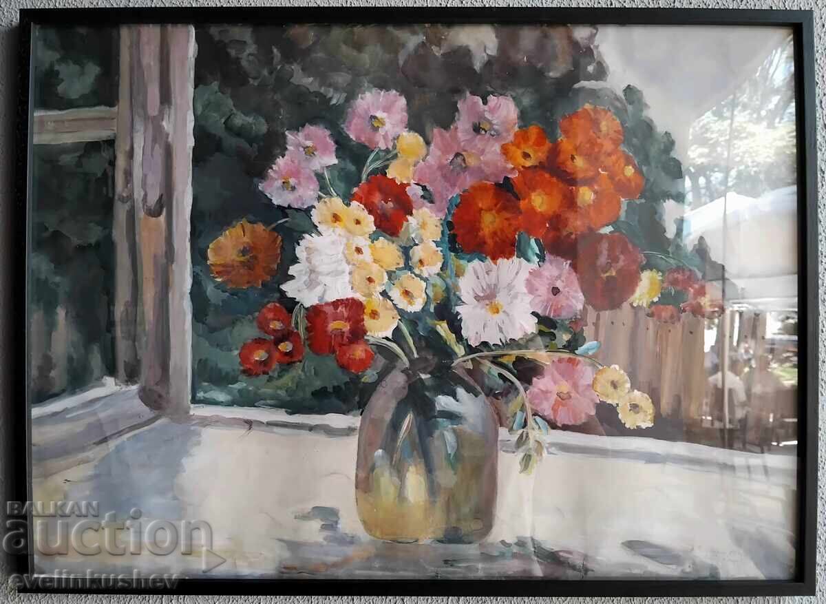 Аукцион Стар майсторски акварел на Н.Папазян 1967г Аукцион Стар майсторски акварел на Н.Папазян 1967г