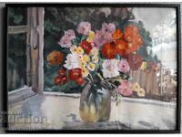 Old master watercolor by N. Papazyan, 1967