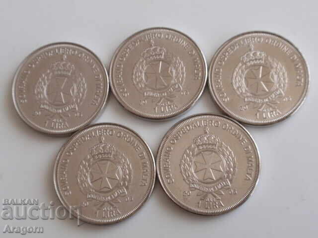 rare set of 5 coins Order of Malta; Order of Malta 2005 with price 69.99 BGN | € 35.79