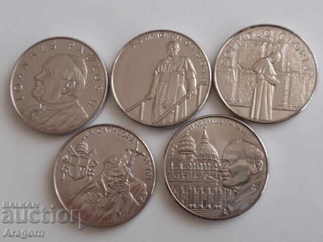 rare set of 5 coins Order of Malta; Order of Malta 2005