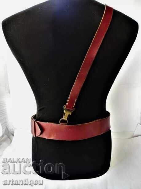 Centură din piele de ofițer cu curea fb13 cu preț 90.00 BGN | € 46.02