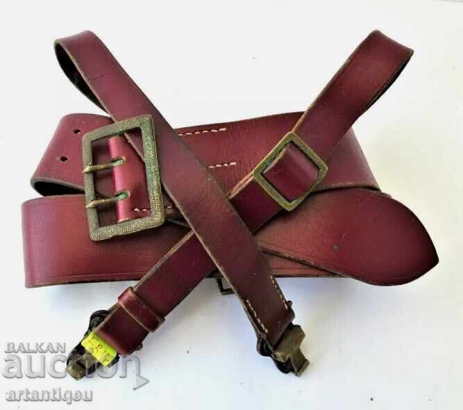 Licitație Centură din piele de ofițer cu curea fb13