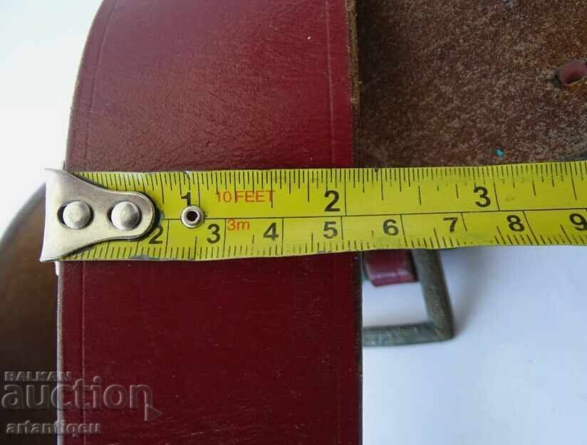 Centură din piele de ofițer cu curea fb13 - 7