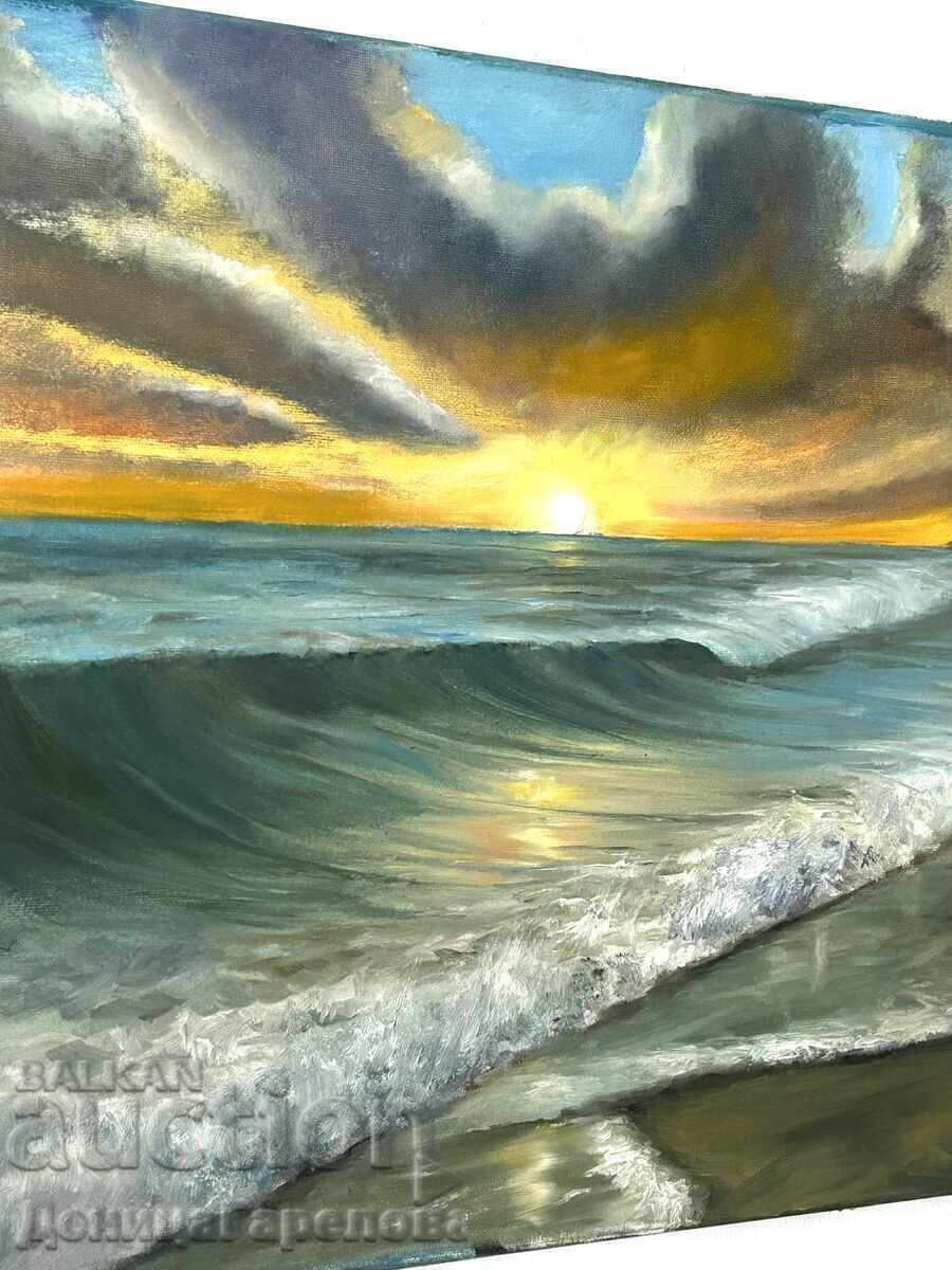 Denitsa Garelova painting 50/40 "Silken Water" - 6 Denitsa Garelova painting 50/40 "Silken Water" - 6