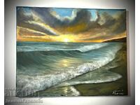 Denitsa Garelova painting 50/40 "Silken Water"