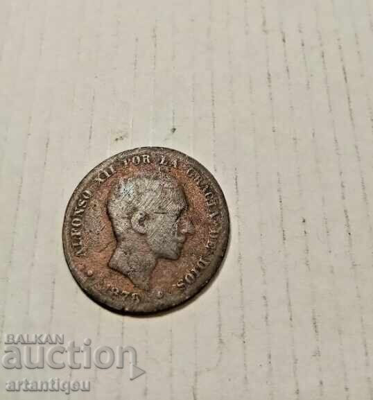 Spain Alfonso XII 1878 Ten (10) Centimos