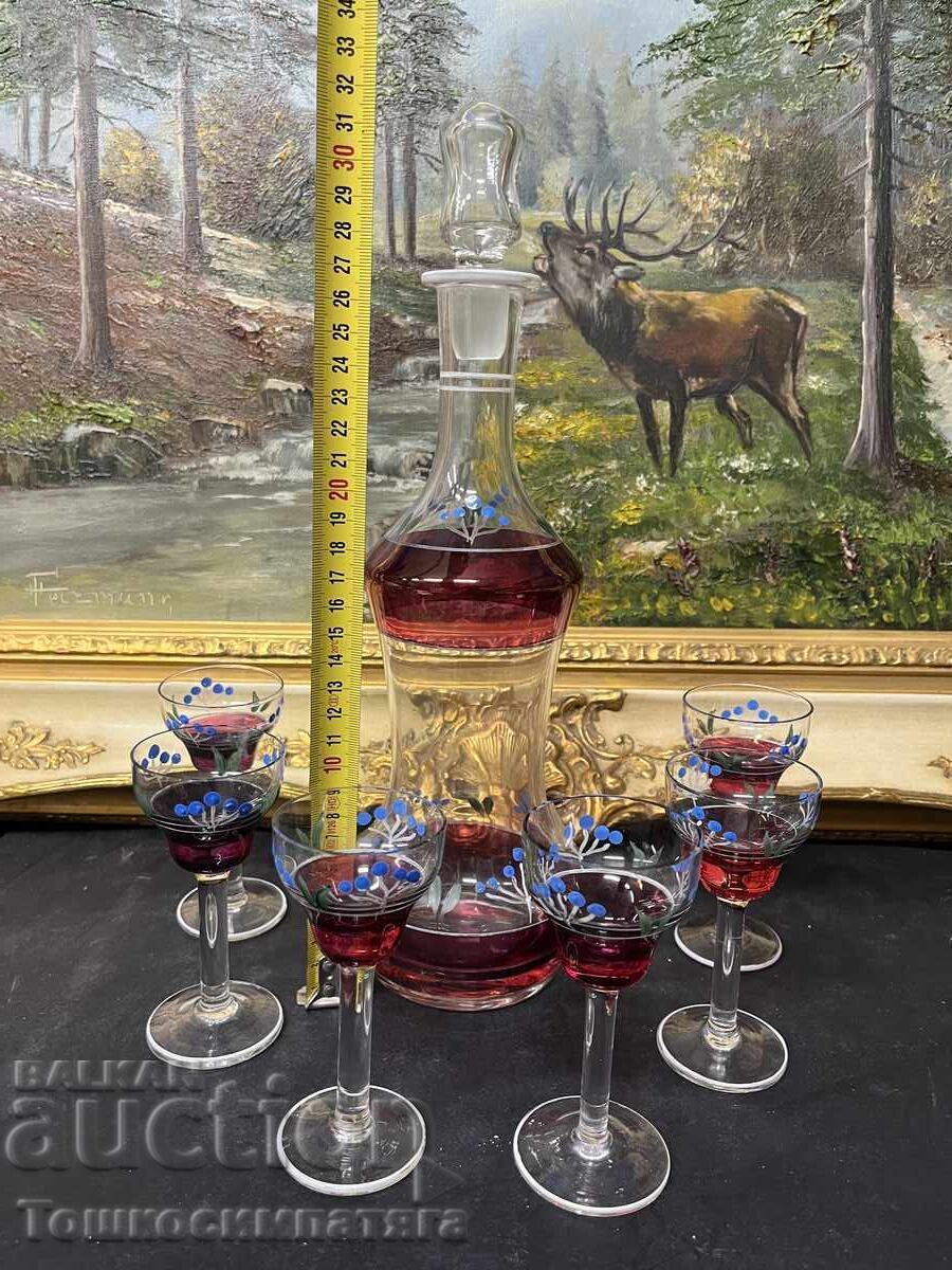 Set italian, colorat, pentru lichior - 5