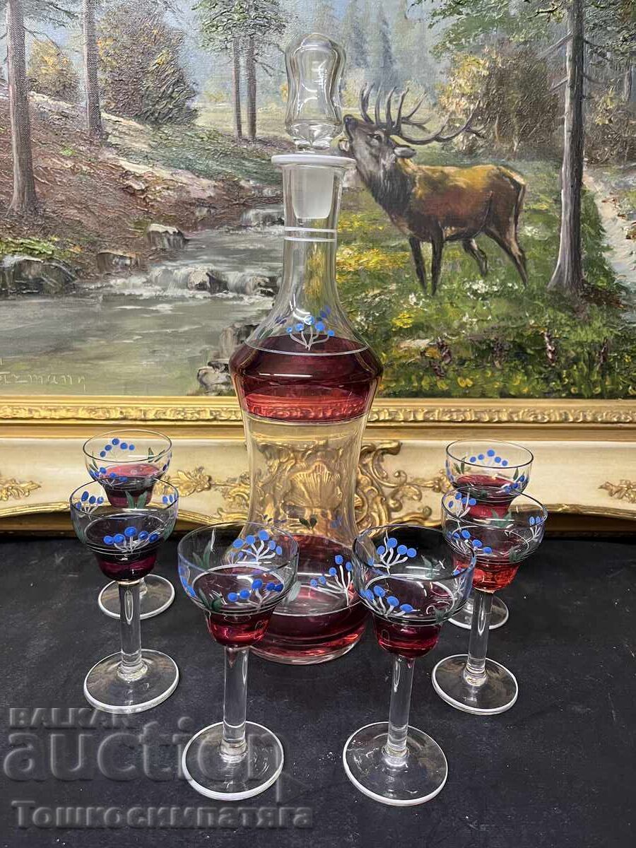 Set italian, colorat, pentru lichior - 6