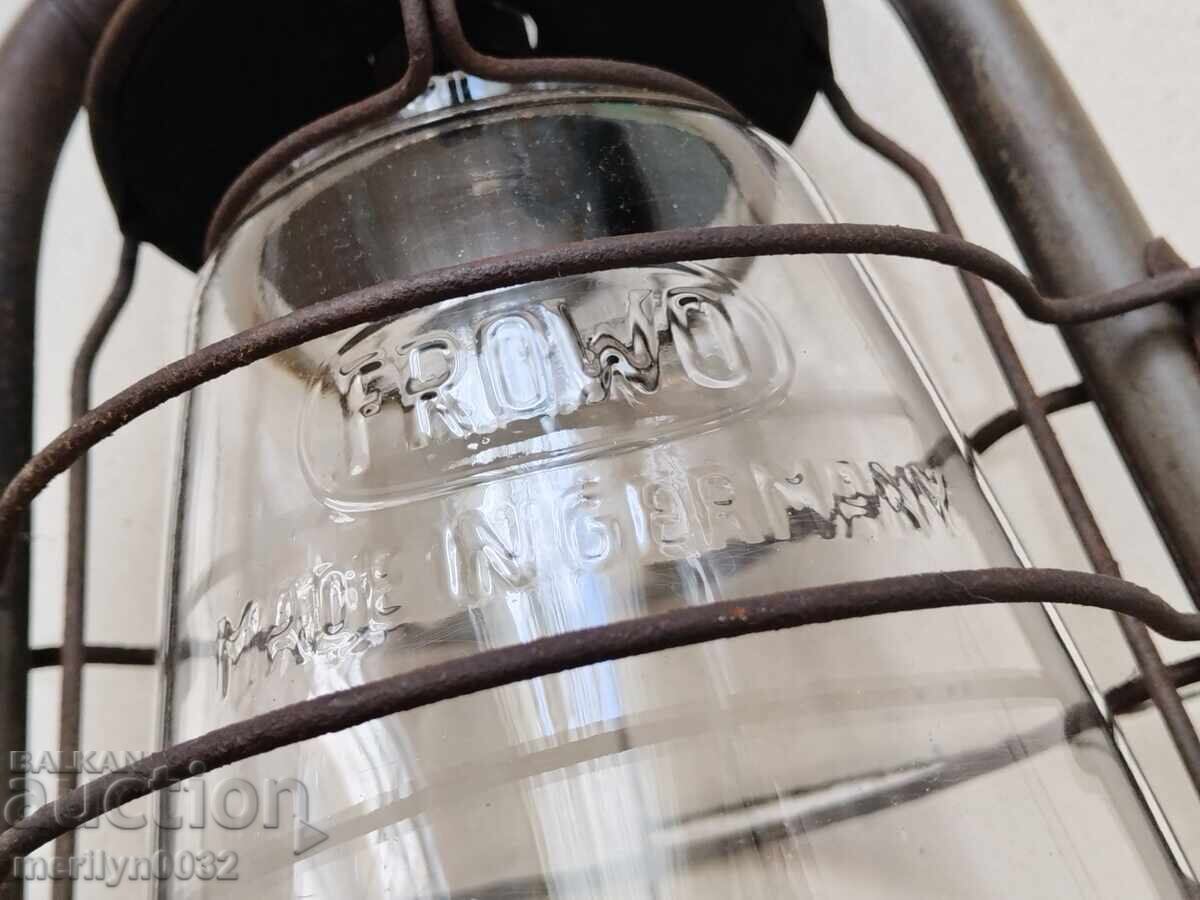 Vechi lanternă germană Frowo lampă proiector lampă