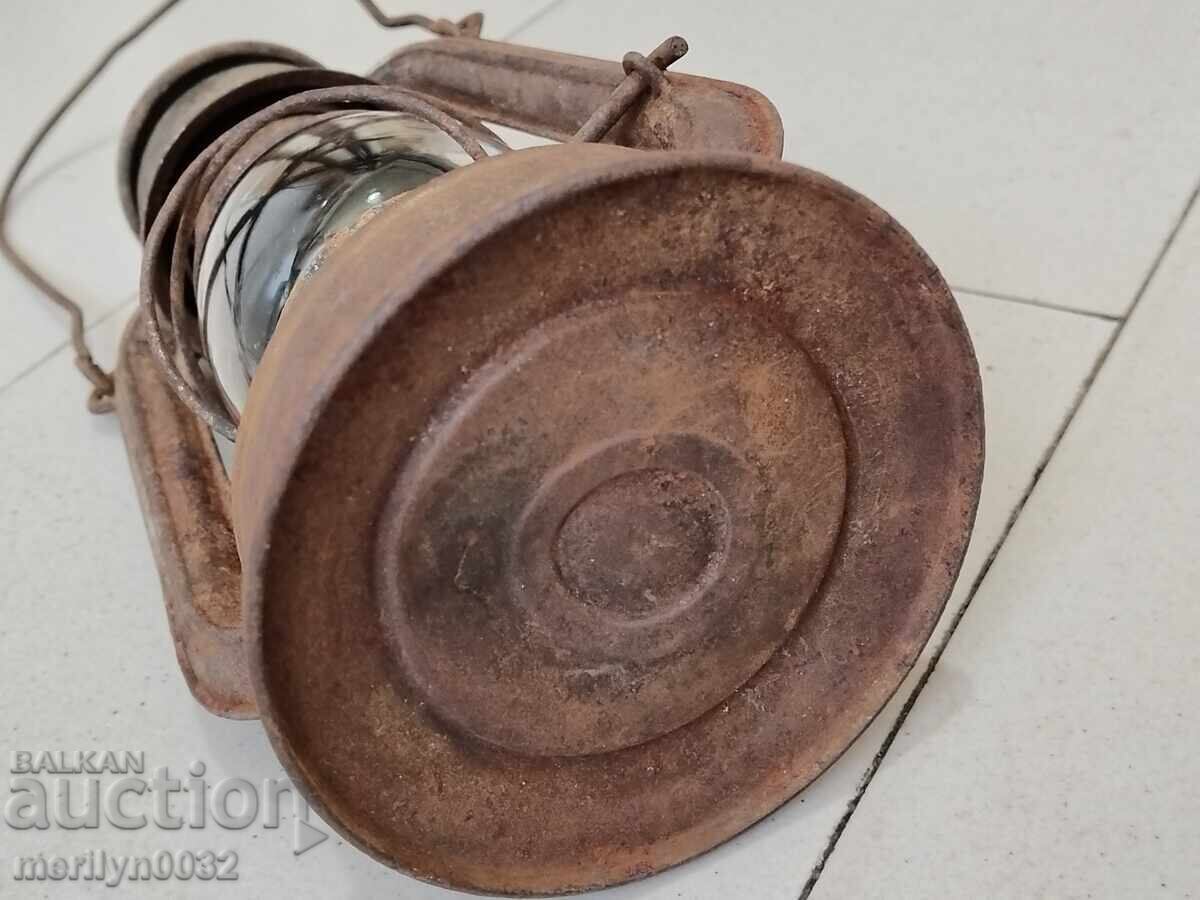 Δημοπρασία Παλιό γερμανικό φανάρι λάμπα προβολέας φωτιστικό