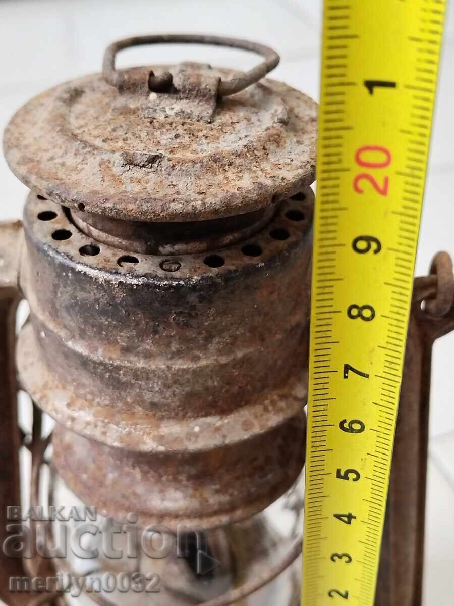 Παράδοση Παλιό γερμανικό φανάρι λάμπα προβολέας φωτιστικό