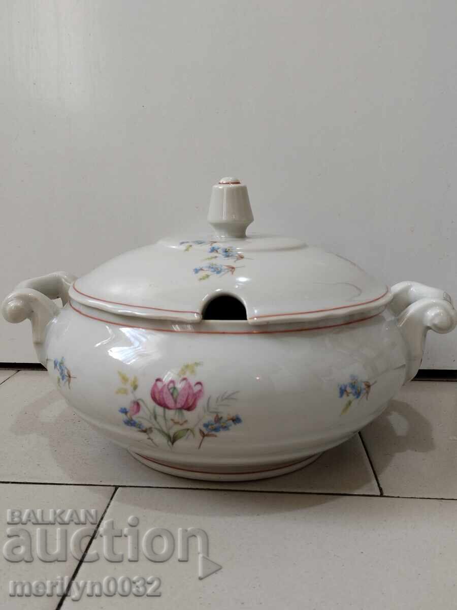 Soup tureen from the 60s, Real Socialism, People's Republic of Bulgaria with price 50.00 BGN | € 25.56