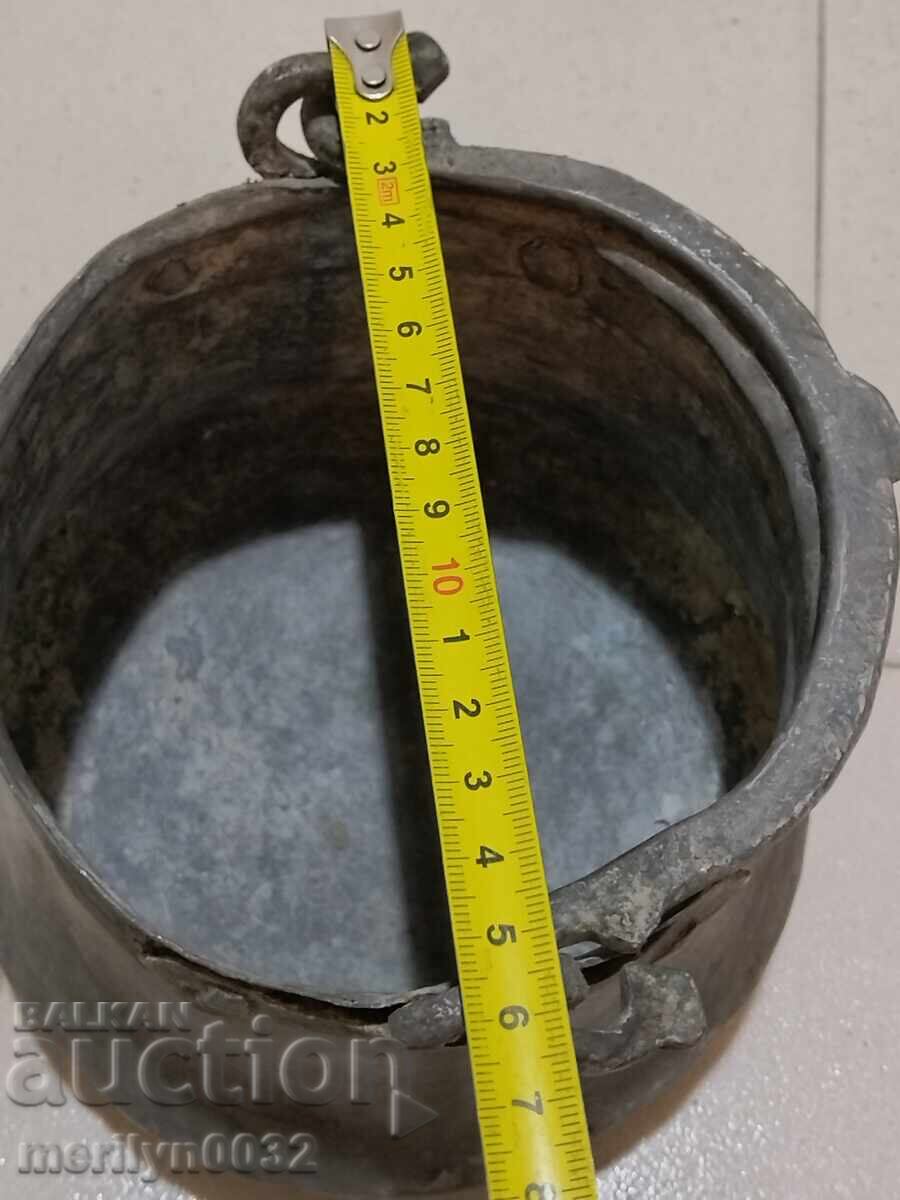 Ibric vechi de cupru, cupru, ceaun, ceaun, vas de cupru - 5