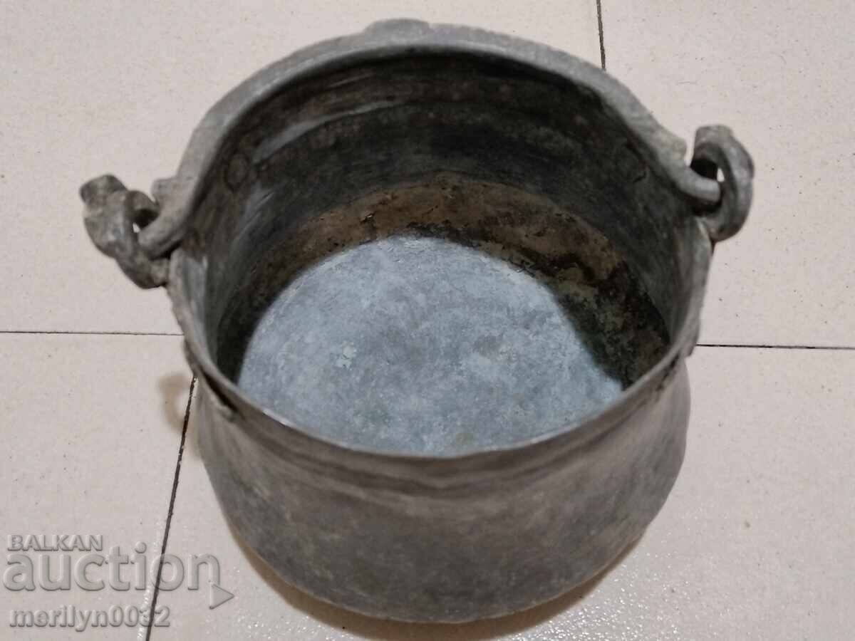 Ibric vechi de cupru, cupru, ceaun, ceaun, vas de cupru - 7