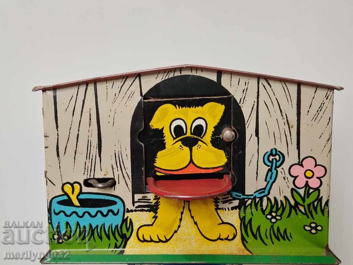 Children's tin toy piggy bank GDR Children's tin toy piggy bank GDR