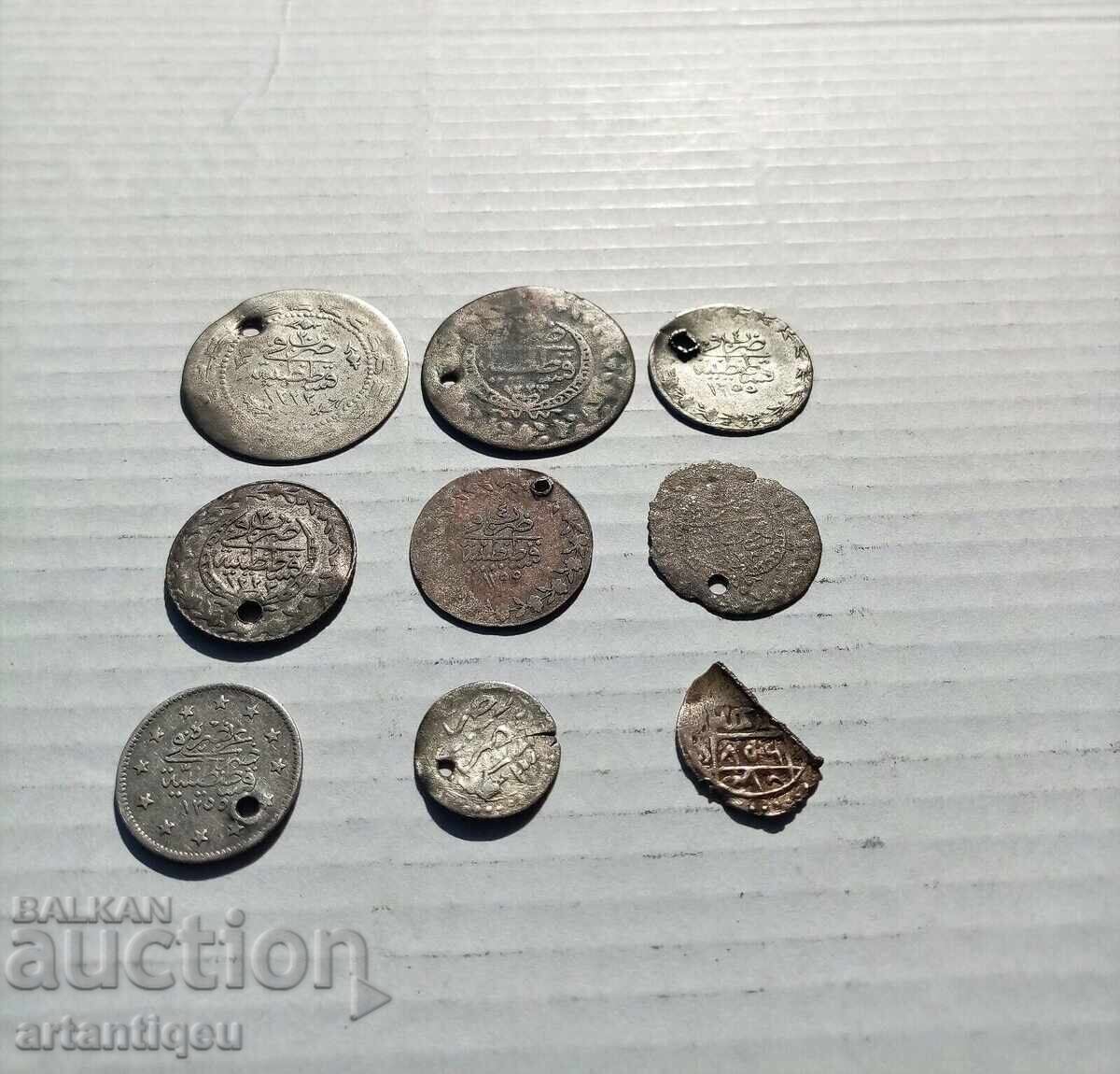 Δημοπρασία 9 ασημένια και επάργυρα νομίσματα από την Οθωμανική Αυτοκρατορία Δημοπρασία 9 ασημένια και επάργυρα νομίσματα από την Οθωμανική Αυτοκρατορία