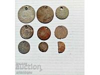 9 monede de argint și argintate din Imperiul Otoman