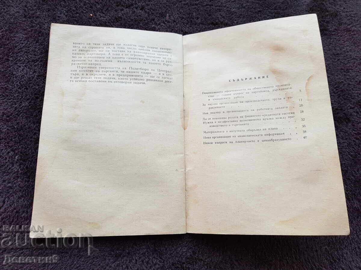 Delivery of Report (stenographic record) - Todor Zhivkov 1967