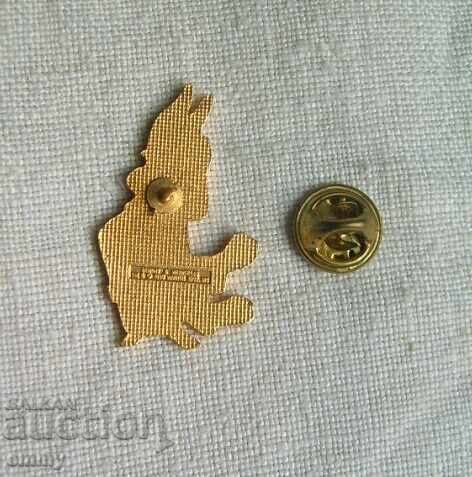 Badge - cartoon character rabbit - Bugs Bunny with price 5.00 BGN | € 2.56