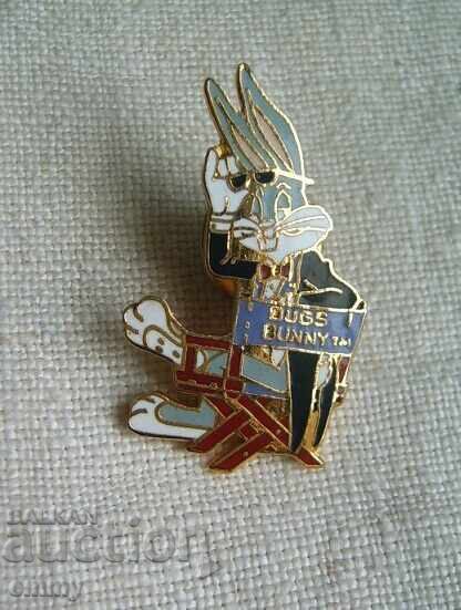 Badge - cartoon character rabbit - Bugs Bunny