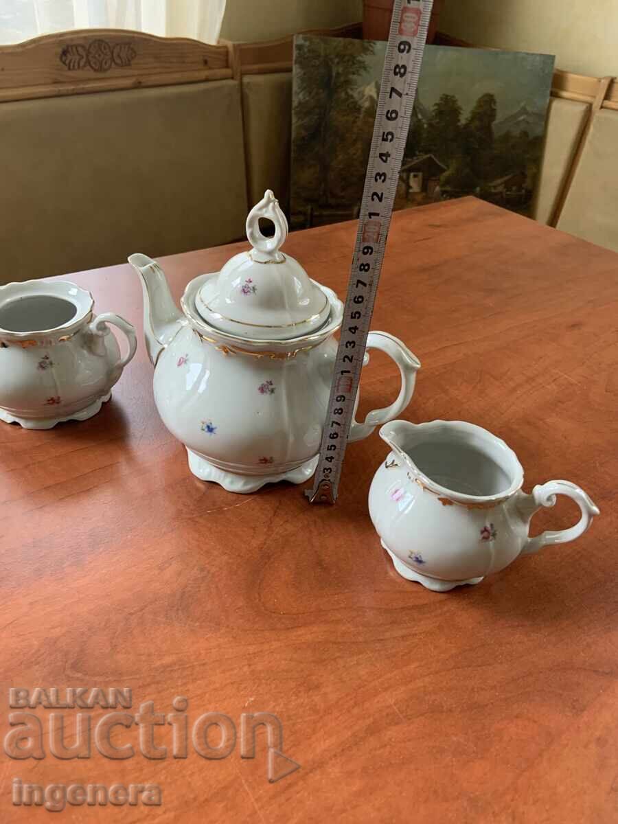 ΠΟΡΣΕΛΑΝΙΝΟ ΤΣΑΓΝΙΚΟ, ΖΑΧΑΡΙΕΡΑ ΚΑΙ ΓΑΛΑΤΙΕΡΑ ΣΕΤ - ΒΟΥΛΓΑΡΙΑ με τιμή 45.00 BGN | € 23.01