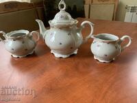 CEAINIC, ZAHARNIȚĂ ȘI LATIERĂ DIN PORȚELAN - SET, BULGARIA