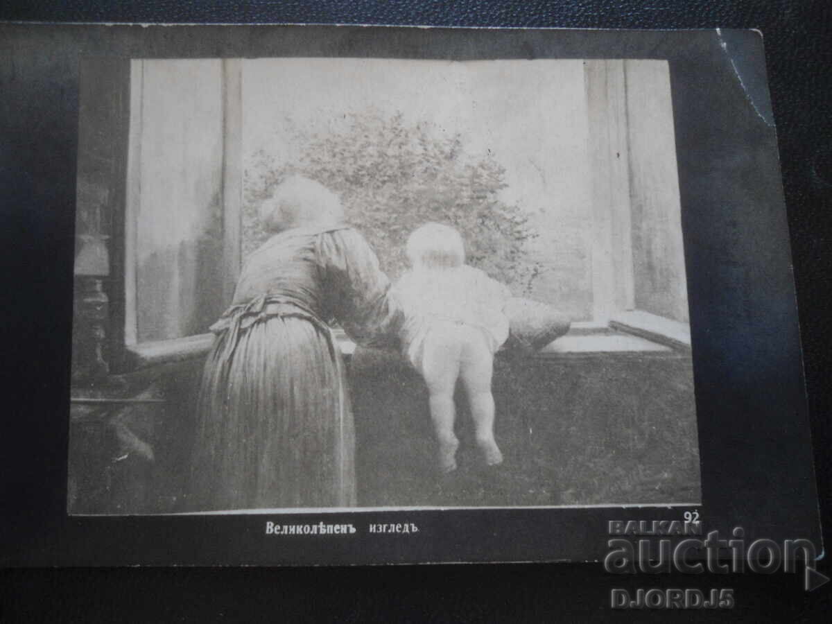 Old postcard, "Magnificent view"