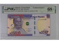 Nigeria 100 naira 2021 PMG 68