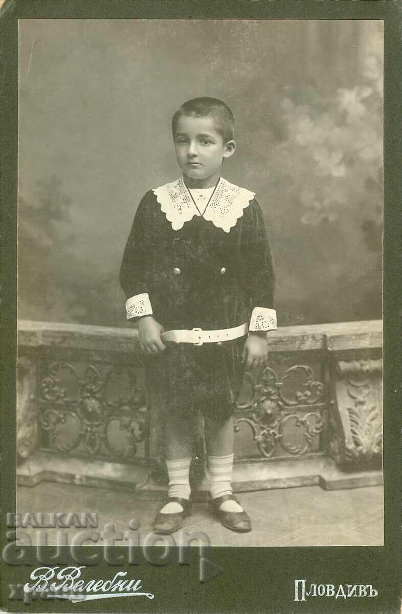 OLD PHOTOGRAPH - CARDBOARD - V. VALEBENI - PLOVDIV - 1799