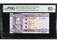 Sudanul de Sud 50 lire 2011 PMG 65
