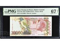 Sao Tome și Principe 20000 Dobra 2010 PMG 67