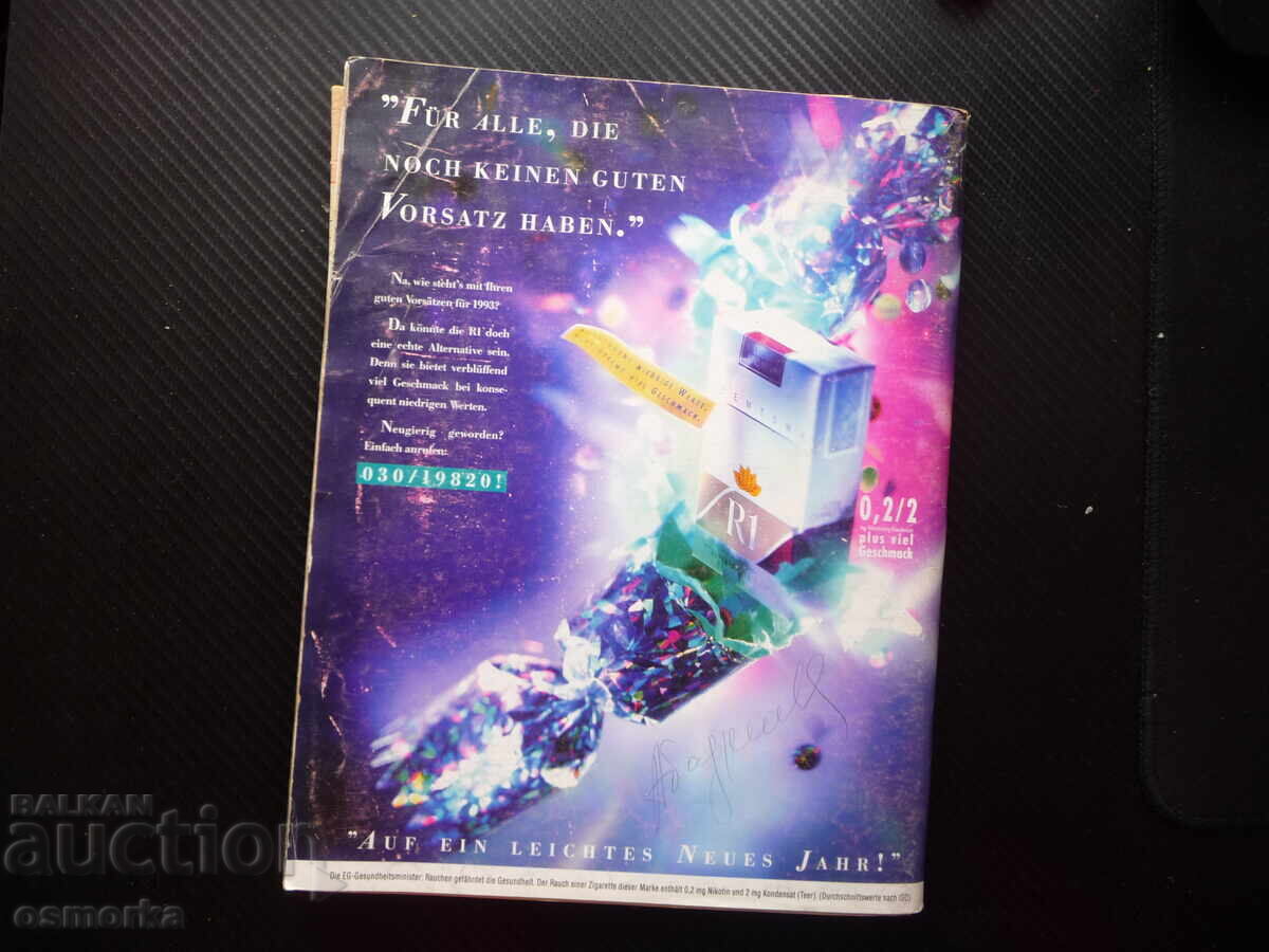 Delivery of Burda 1/93 Pattern Magazine Models Fashion Clothing Dresses Women's