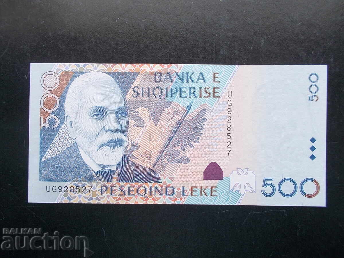ALBANIA, 500 Lekë, 2001, UNC