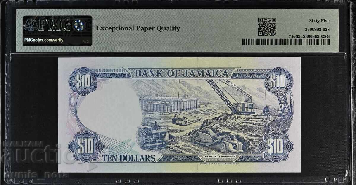 Jamaica 10 dolari 1994 PMG 65 cu preț 80.00 BGN | € 40.90