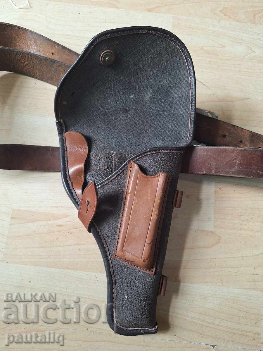 Παράδοση Θήκη για πιστόλι με ζώνη από φυσικό δέρμα Παράδοση Θήκη για πιστόλι με ζώνη από φυσικό δέρμα