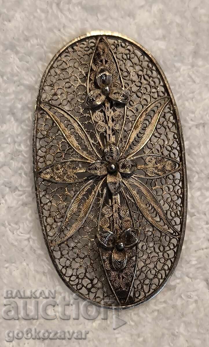 Delivery of Filigree, Old Large Wonderful Brooch! Silver, perfect!