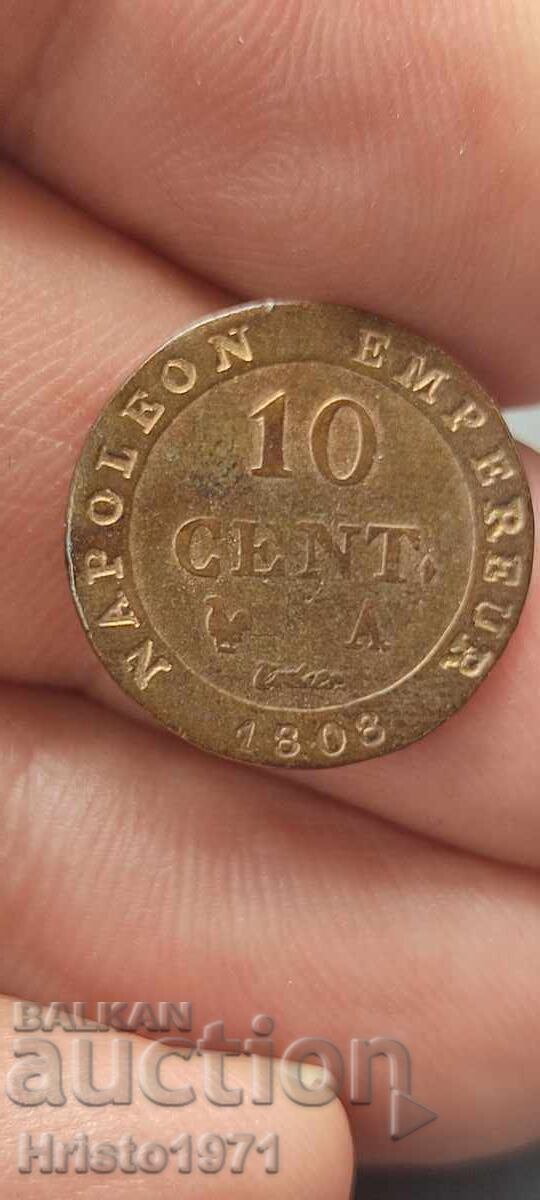 10 сантима 1808