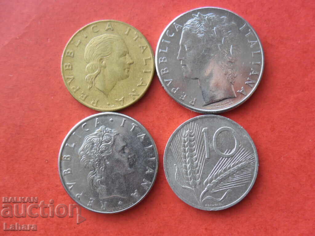 10, 50, 100 και 200 λίρες 1979 Ιταλία με τιμή 2.00 BGN | € 1.02