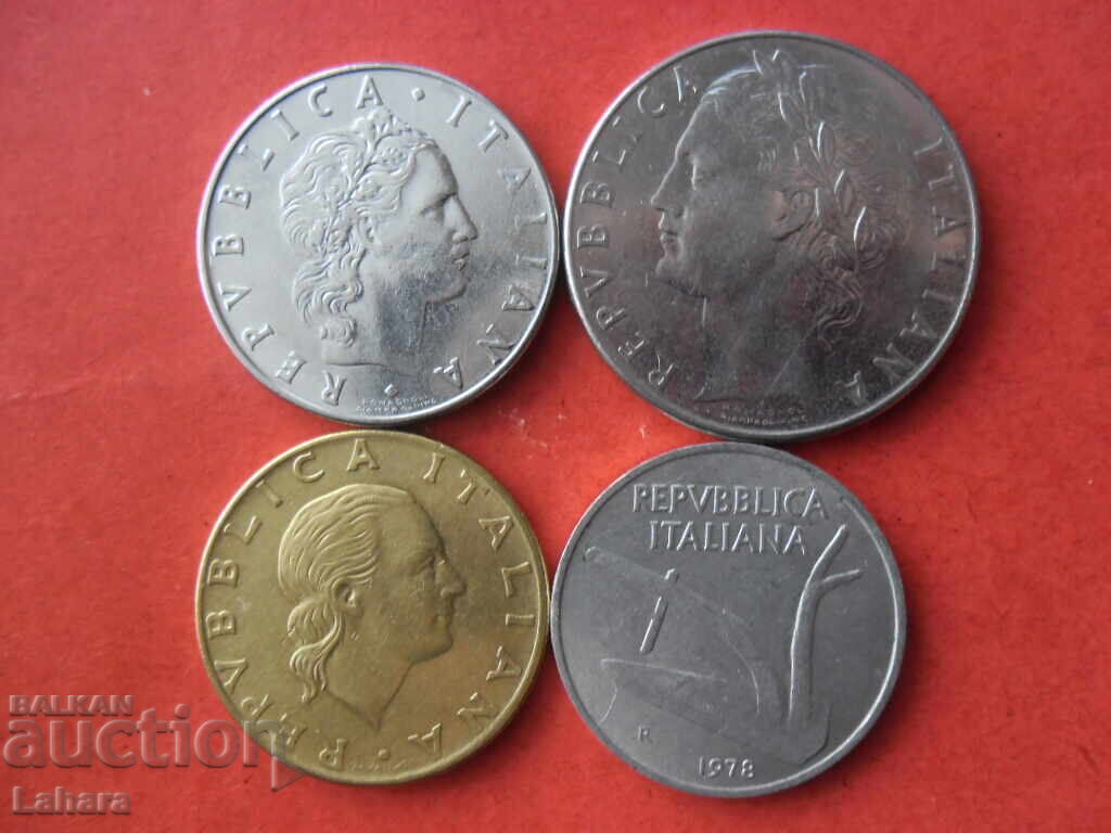 10, 50, 100 και 200 λιρών 1978 g. Ιταλία με τιμή 2.00 BGN | € 1.02