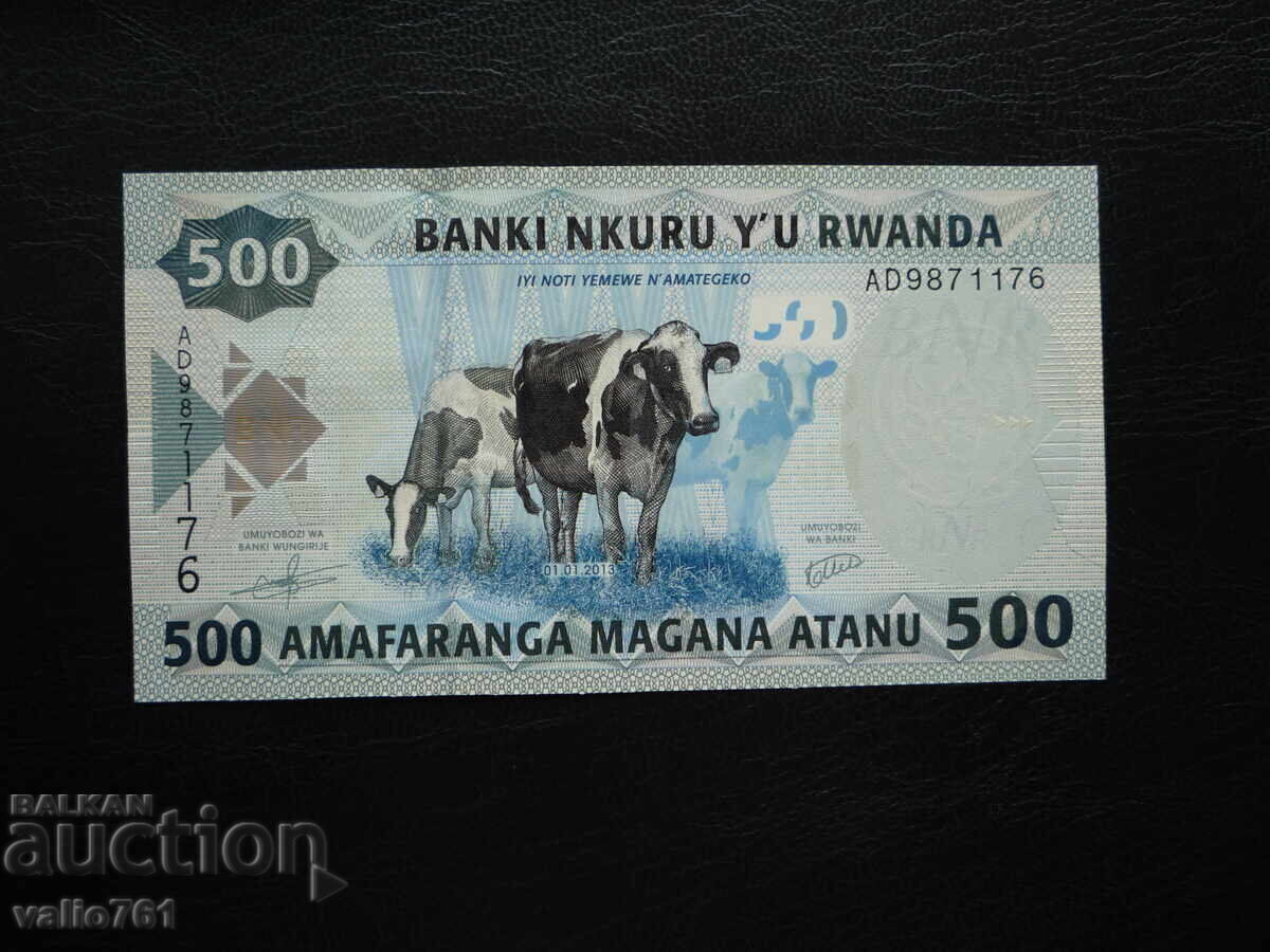 RWANDA 500 FRANCS 2013 NEW UNC with price 5.00 BGN | € 2.56 RWANDA 500 FRANCS 2013 NEW UNC with price 5.00 BGN | € 2.56