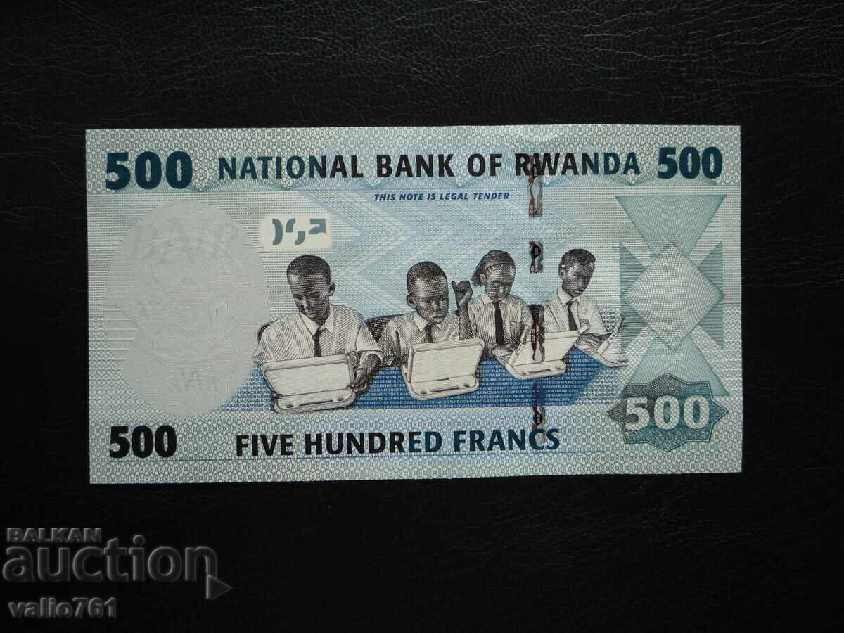 RWANDA 500 FRANCS 2013 NEW UNC