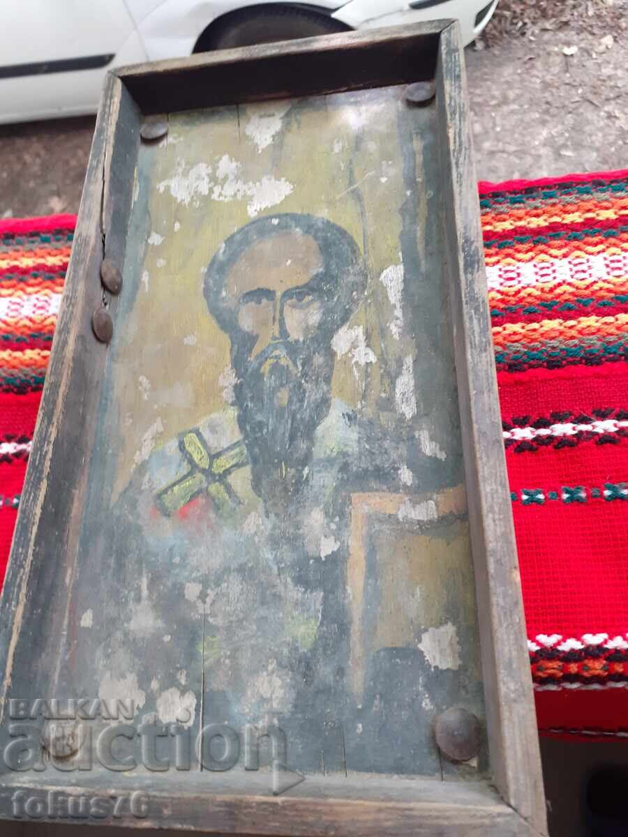 Παλιά οικιακή εικόνα - χειροποίητη ζωγραφική σε ξύλο - 5