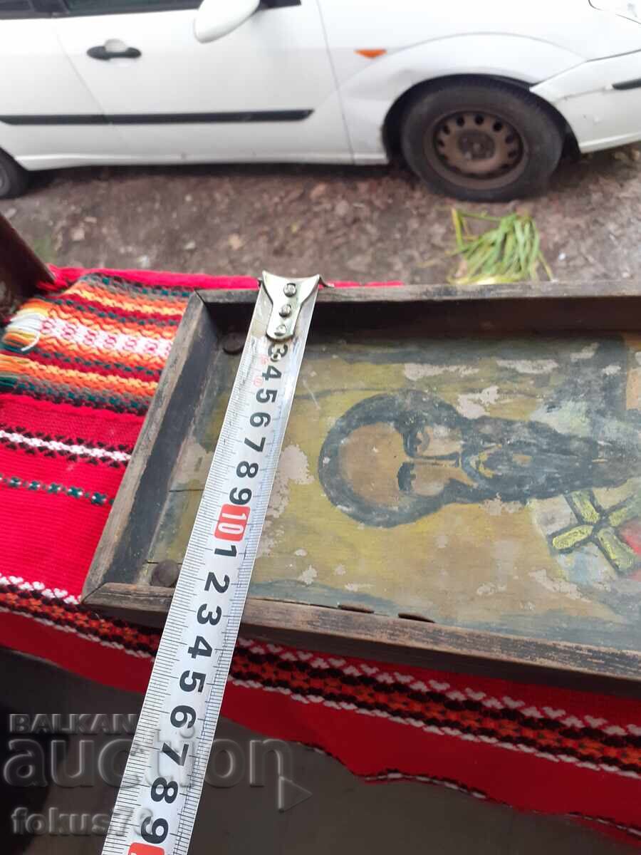 Παλιά οικιακή εικόνα - χειροποίητη ζωγραφική σε ξύλο - 7