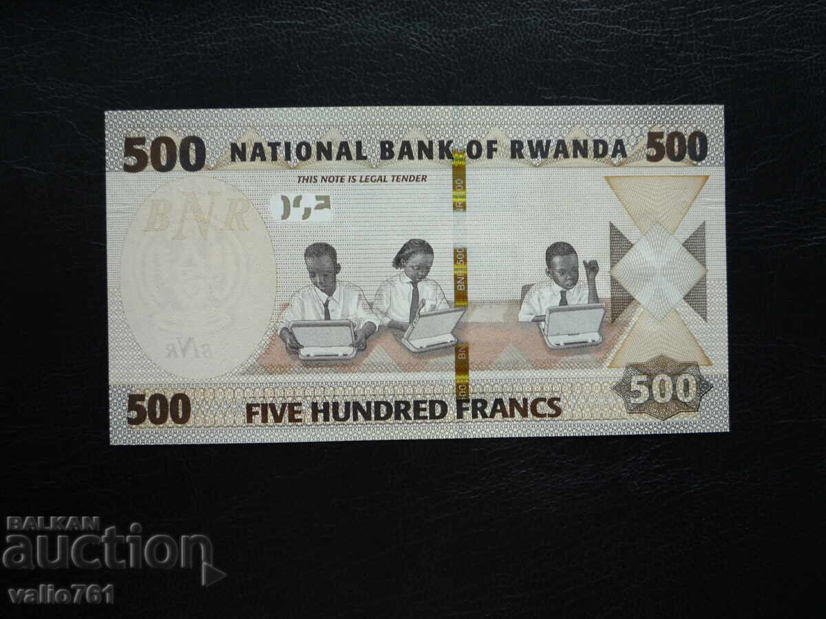 RWANDA 500 FRANCS 2019 NEW UNC