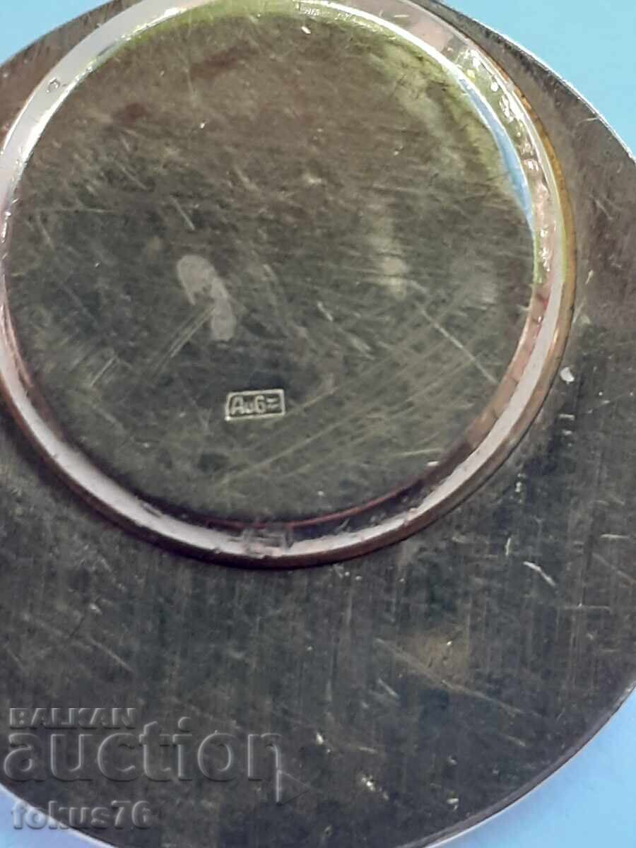 Παλιό ρωσικό ρολόι Slava μενταγιόν με επιχρύσωση 6 micron - 6