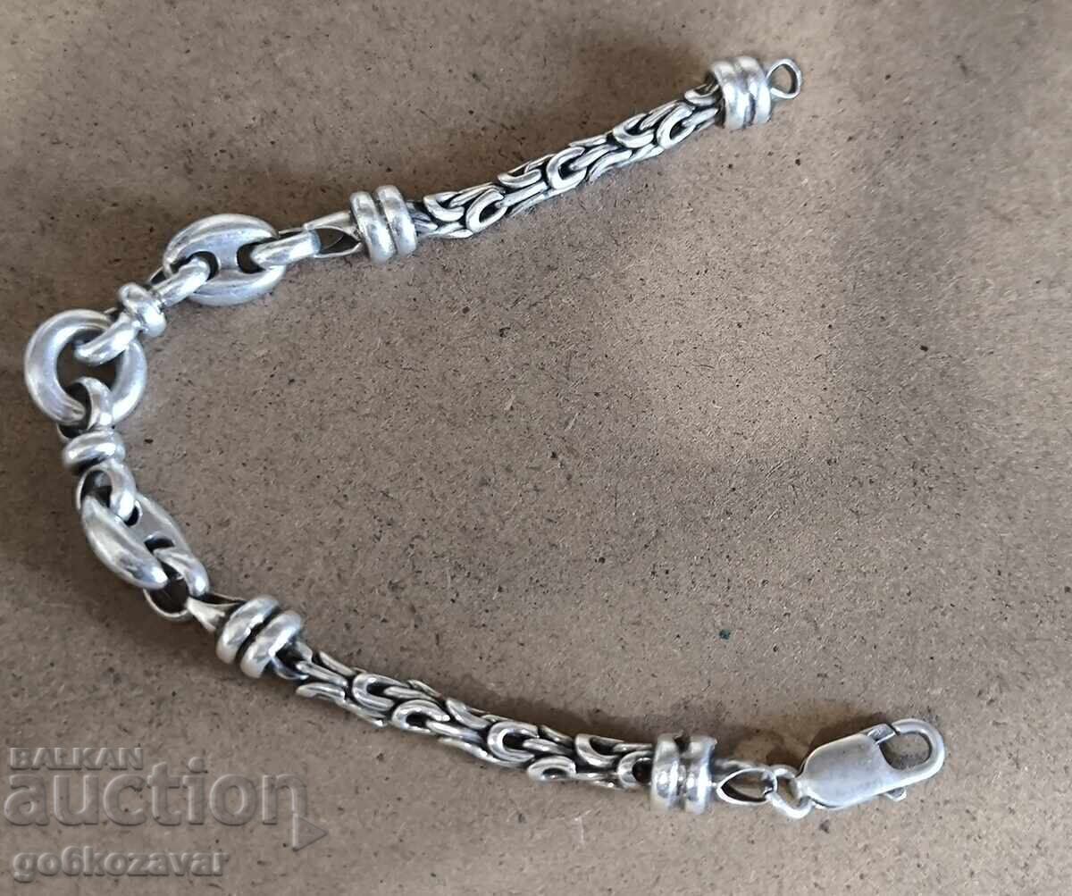 Delivery of Silver unisex bracelet, rare very strong weave! Delivery of Silver unisex bracelet, rare very strong weave!