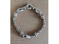 Brățară argint unisex, împletitură rară, foarte rezistentă!