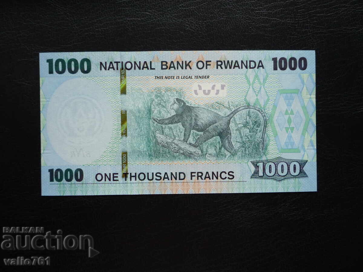 РУАНДА 1000 1 000 ФРАНКА 2019 НОВА UNC с цена 8.00 лв. | € 4.09 РУАНДА 1000 1 000 ФРАНКА 2019 НОВА UNC с цена 8.00 лв. | € 4.09
